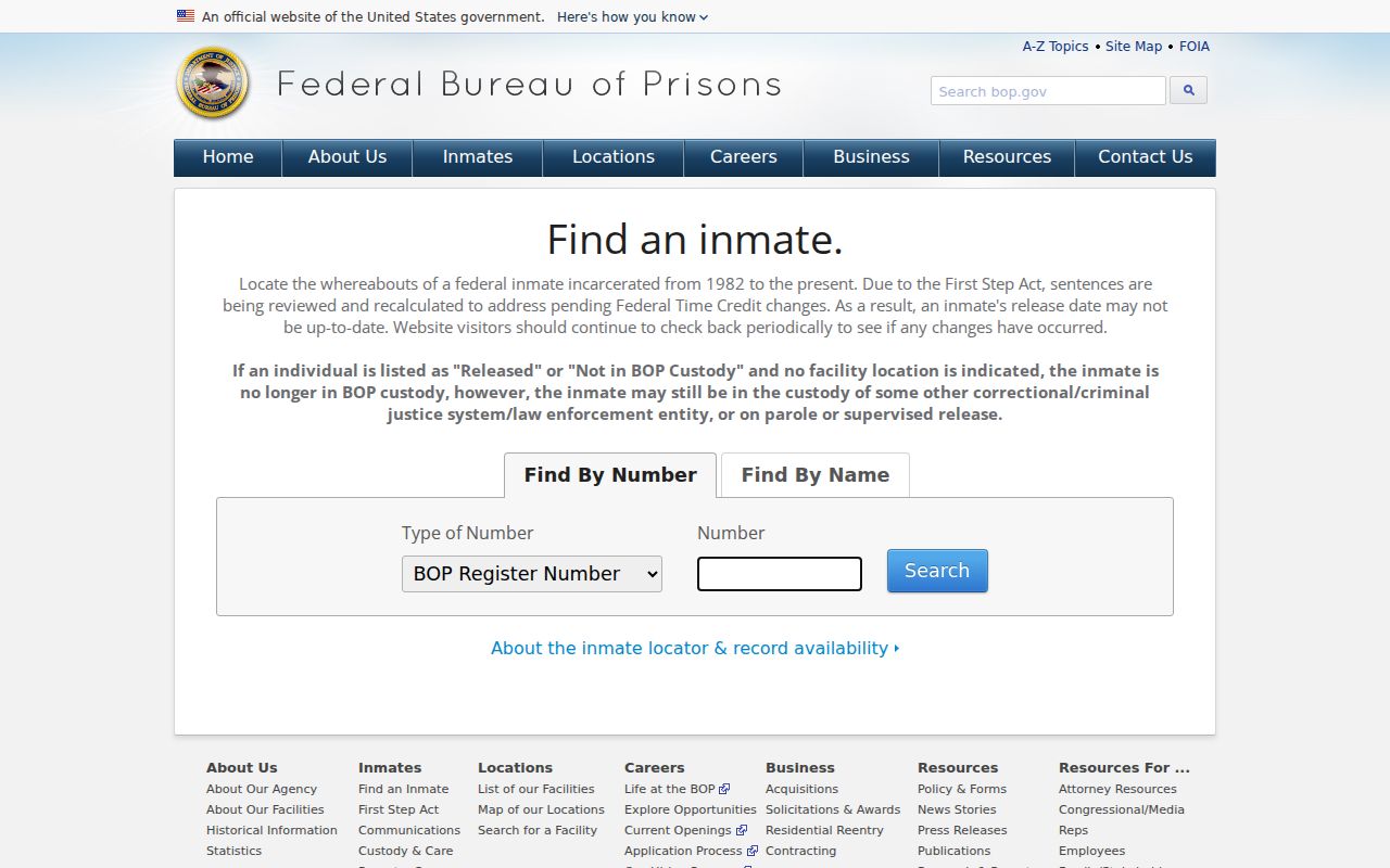 Camden-on-Gauley criminal records federal inmate locator